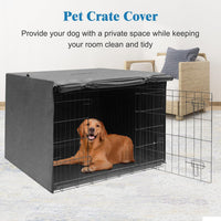 Deblue 36 inch Dog Crate Cover Fit for 36 inch Wire - – Essentials for Dogs - 36.0"L x 23.0"W x 25.0"H / Grey - image 3