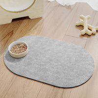 MontVoo Absorbent Dog Food Mat-Dog Mat for Food and Water Bowl - Lightgrey / 14"x22" - image 2