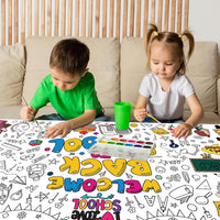OHOME Halloween Giant Coloring Poster/Tablecloth-Halloween Crafts - Back to School - image 3