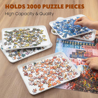 Nariolar extra-large stackable puzzle sorting trays in 6 colors - view 6
