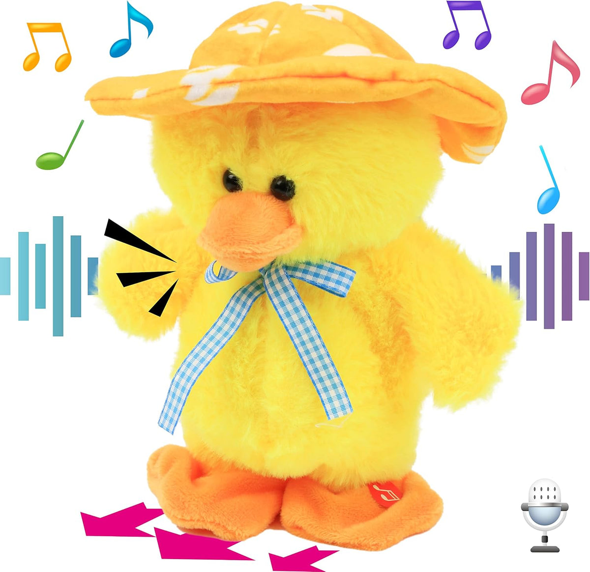 Hopearl Talking Singing Cowgirl Repeats What You Say Girl Walking - Duck