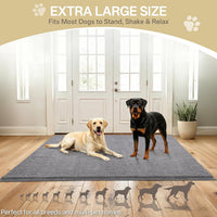 Dog Door Mat for Muddy Paws - 48"L x 30"W x 1.0"Th / Grey - image 3