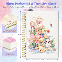 Watercolor Paper Pad, 5.5"x8.5”, Spiral, Bound with Tear - Rose Pink / 5.5" x 8.5" Spiral Bound (pack of 2) - image 2