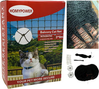 Cat Netting Balcony, Safety Net for Cat - 10x26 ft