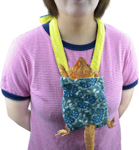 Adjustable Bearded Dragon Sling Chest Carrier Pouch for Reptile