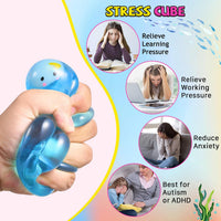 Squishy Fidget Toys Stress Cube - 3pcs Stress Cube - image 4
