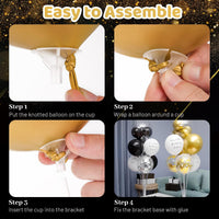 JOYYPOP 4 Sets Balloon Stand Kit For Table - 6 Pack Clear - image 3