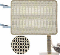 Cat Nail File Scratcher Wrapped Around a Scratching Post, Scratch Pad with 80 Aluminum Oxide Grit, Helps Trim Cat's Nails