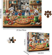 Funny Dog Pizza Jigsaw Puzzles, Food Kitchen - Funny Dog Pizza - image 2