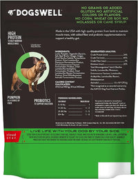 DOGSWELL Gut Health Mini Jerky Functional Dog Treats, Lamb 4 oz. Bag