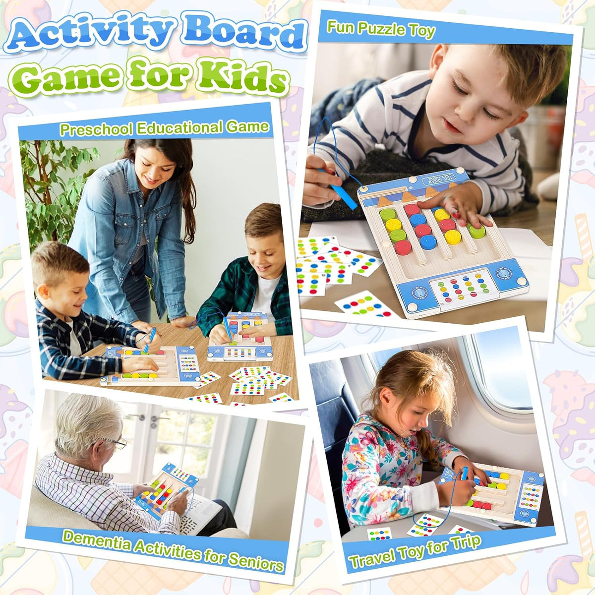 Montessori Toys for 3 4 5 6 Year Old Boys Girl - Ice Cream - image 3