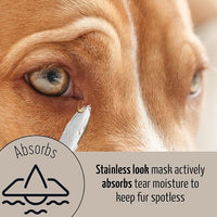 Tauro Pro Line Clay Tear Stain Remover for Dogs - Shield Mask for Eyes, Ears, Mouth, Gentle Grooming Product for Dogs, Puppy & Cat (Stainless Look - 1.69 Fl Oz)