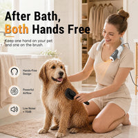 PETNF Hands-Free Neck Dog Dryer, 110 - image 2