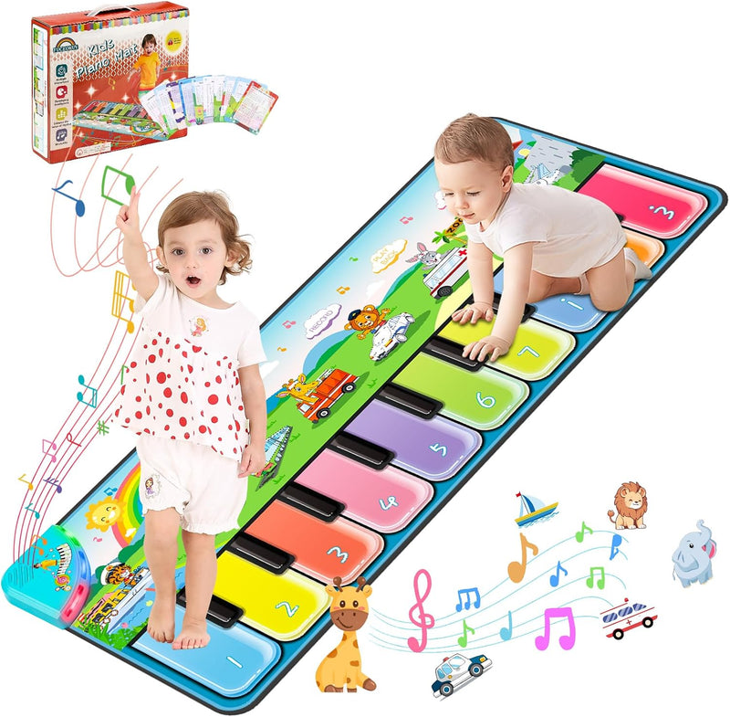 FUCEORUY Floor Piano Playmat Toys for Toddlers 1-3