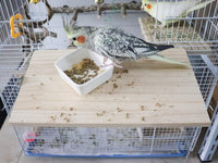15.7×10.4 Inches Large Bird Perch Stand Platform - 13.6 × 7.9 Inches Natural - image 3