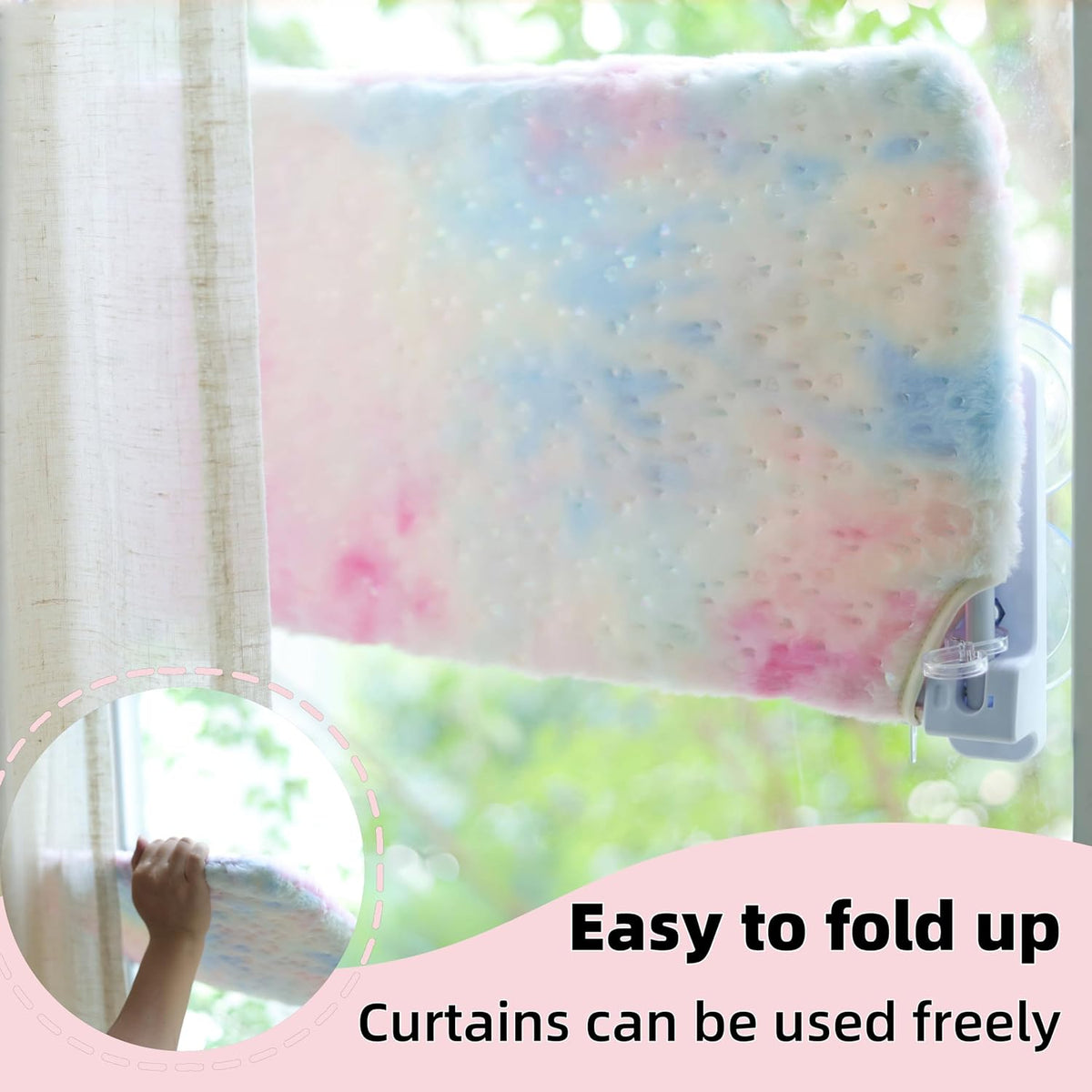 Foldable Cat Window Perch - Multicolor / S (20.8'Lx11.2'Wx7.8'H) - image 4