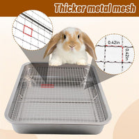Large Rabbit Litter Box for Cage - 【Stainless Steel】 - image 4
