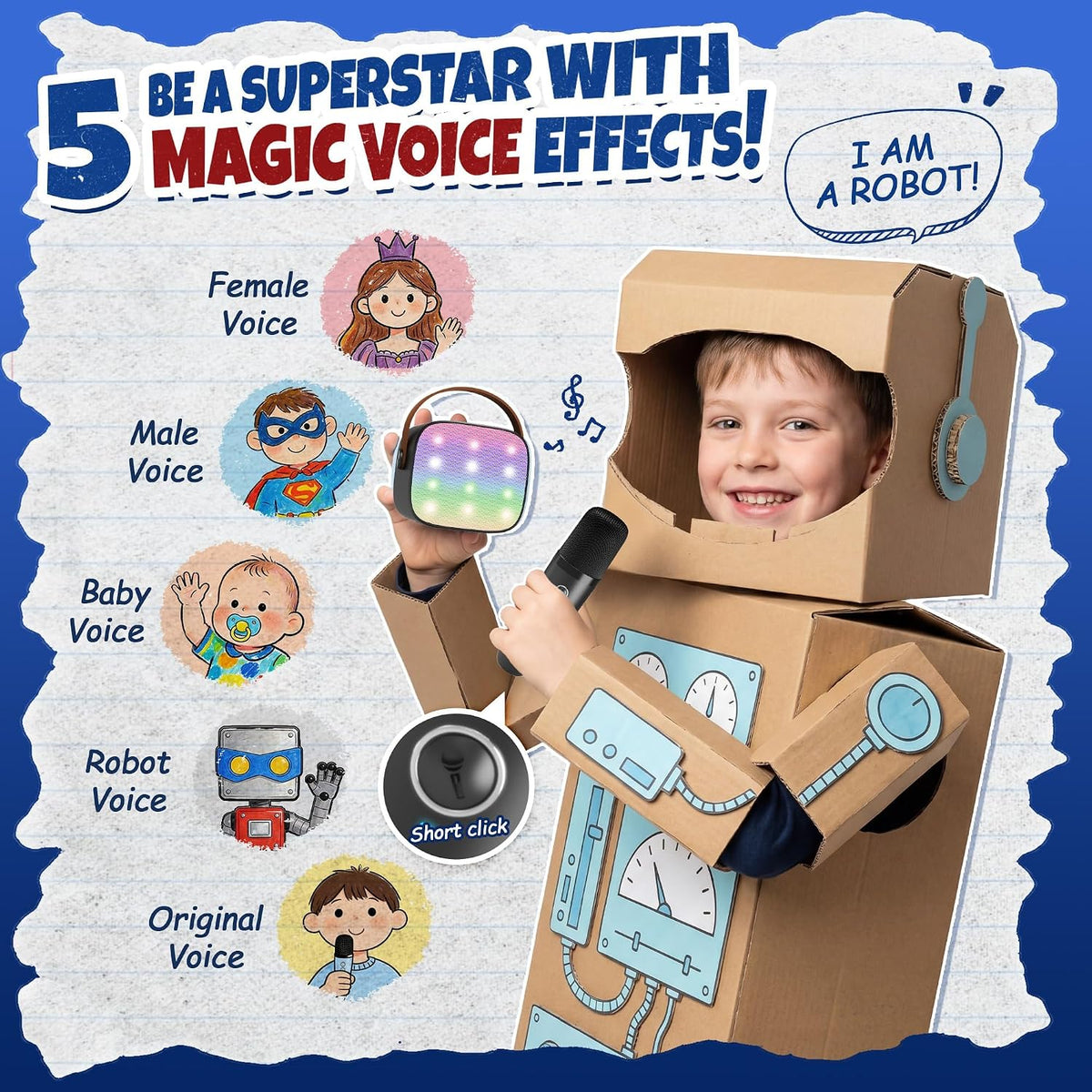 YLL Karaoke Machine for Kids - Black - image 4