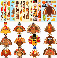 64 Sheets Halloween Stickers for Kids - Thanksgiving DIY Style