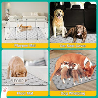 2 Pack Extra Large 72"X72" Washable Pee Pads for Dogs Super Absorbent Dog Training Pads Non-Slip Waterproof Pet Training Pads Mats Whelping Pads for Dogs Cats Puppy
