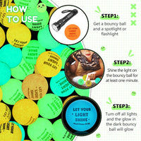 Seenelling 24 glow in the dark bouncy balls printed with Bible verses - view 24