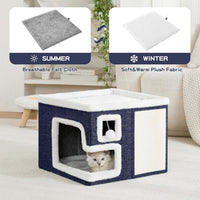 Cat Houses for Indoor Cats - Blue / Large - image 4