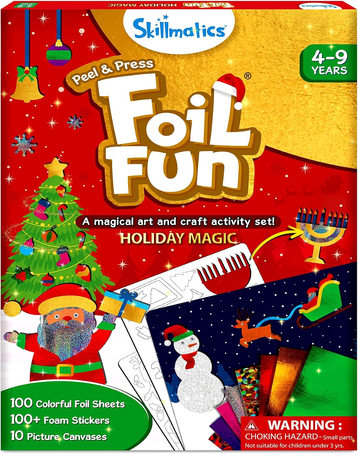 Skillmatics Foil Fun Unicorn & Princesses, Foil Art & Craft - Holiday Magic