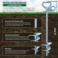 Dog Tie Out Cable and Stake, with 30FT Heavy Duty Cable - 2 Pack Stake | 200 lbs - image 4