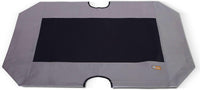 K&H Outdoor Elevated Dog Bed Pet Cot Replacement Cover - Gray/Black Mesh / X-Large 50 X 32 Inches