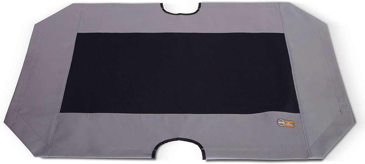 K&H Outdoor Elevated Dog Bed Pet Cot Replacement Cover - Gray/Black Mesh / X-Large 50 X 32 Inches