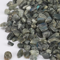 gemshan 2lb Rose Quartz Chips Natural Crushed Crystal Chip Bulk - Labradorite - image 3