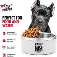 Tuff Pupper 100 oz Heavy Duty Insulated Stainless Steel Dog Bowl - 188oz / Snow White - image 4
