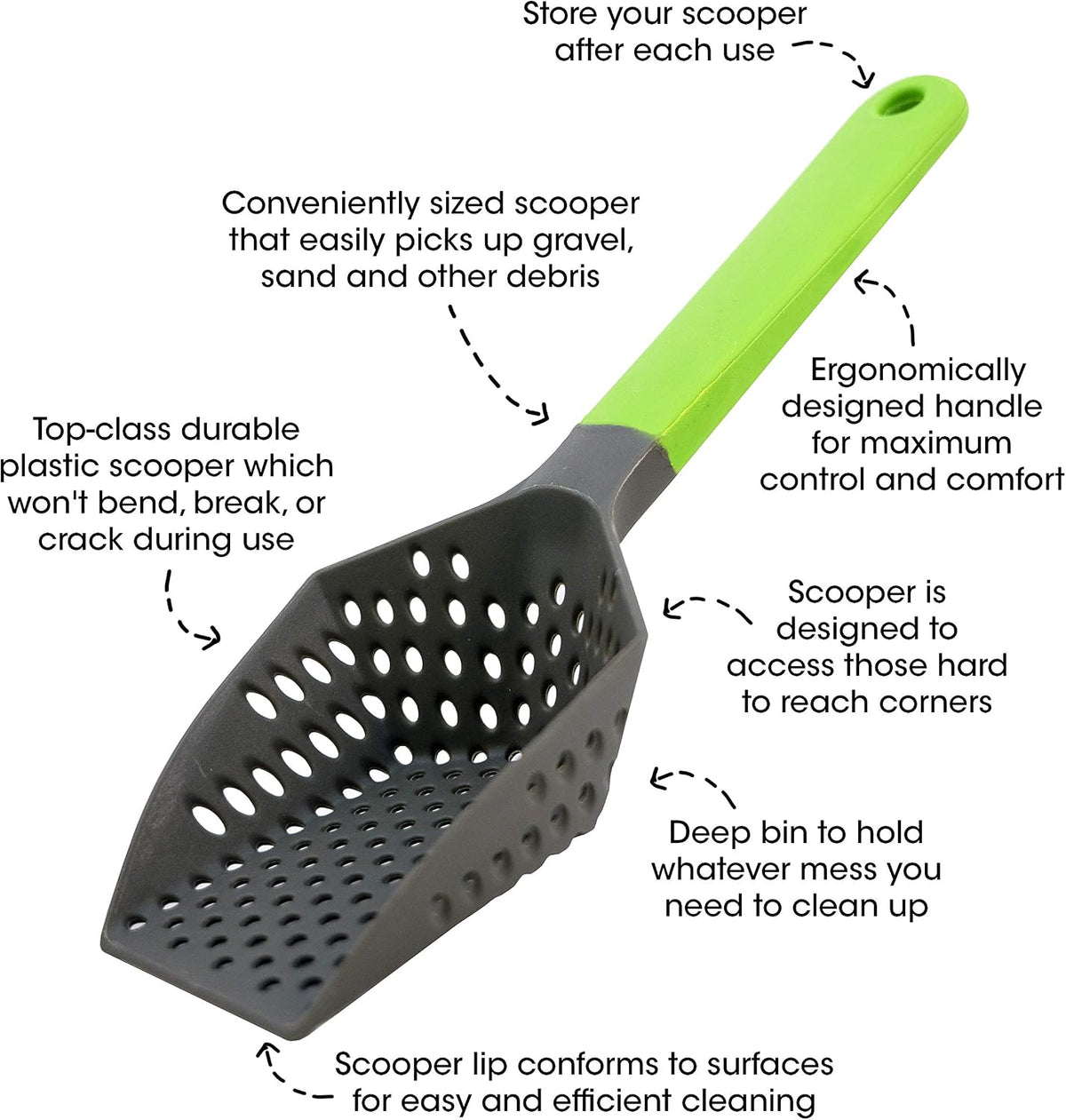 Easy to Clean Sifting Litter Scoop Shovel for Small Pets Or Reptile - image 2