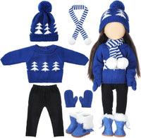 Bencailor 18 inch doll clothes set with jacket, vest, pants, hat and high boots in Christmas cowgirl - view 10