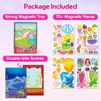 Mocoosy Magnetic Dress Up Dolls for Girls - Princess/Mermaid/Fairy/Ballerina - image 3