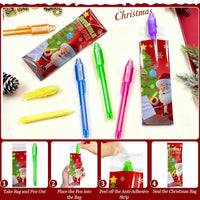 32 Pack 2 Style Invisible Ink Pen with UV Black Light Secret Spy Pens – Fun for Kids & Family - 6 Pack - image 4