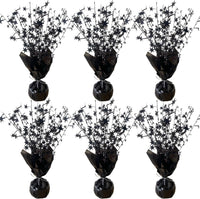 FUBININA Birthday Party Centerpieces Table Decorations Metallic Foil - Black