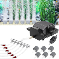 AquaMiracle Quiet Aquarium Air Pump Adjustable Airflow 200/317/475GPH – Essentials for Fish - For Tanks up to 1200 Gal