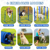Dog Agility Course Backyard Set，Dog Agility Equipment - 10 PCS SET - image 3