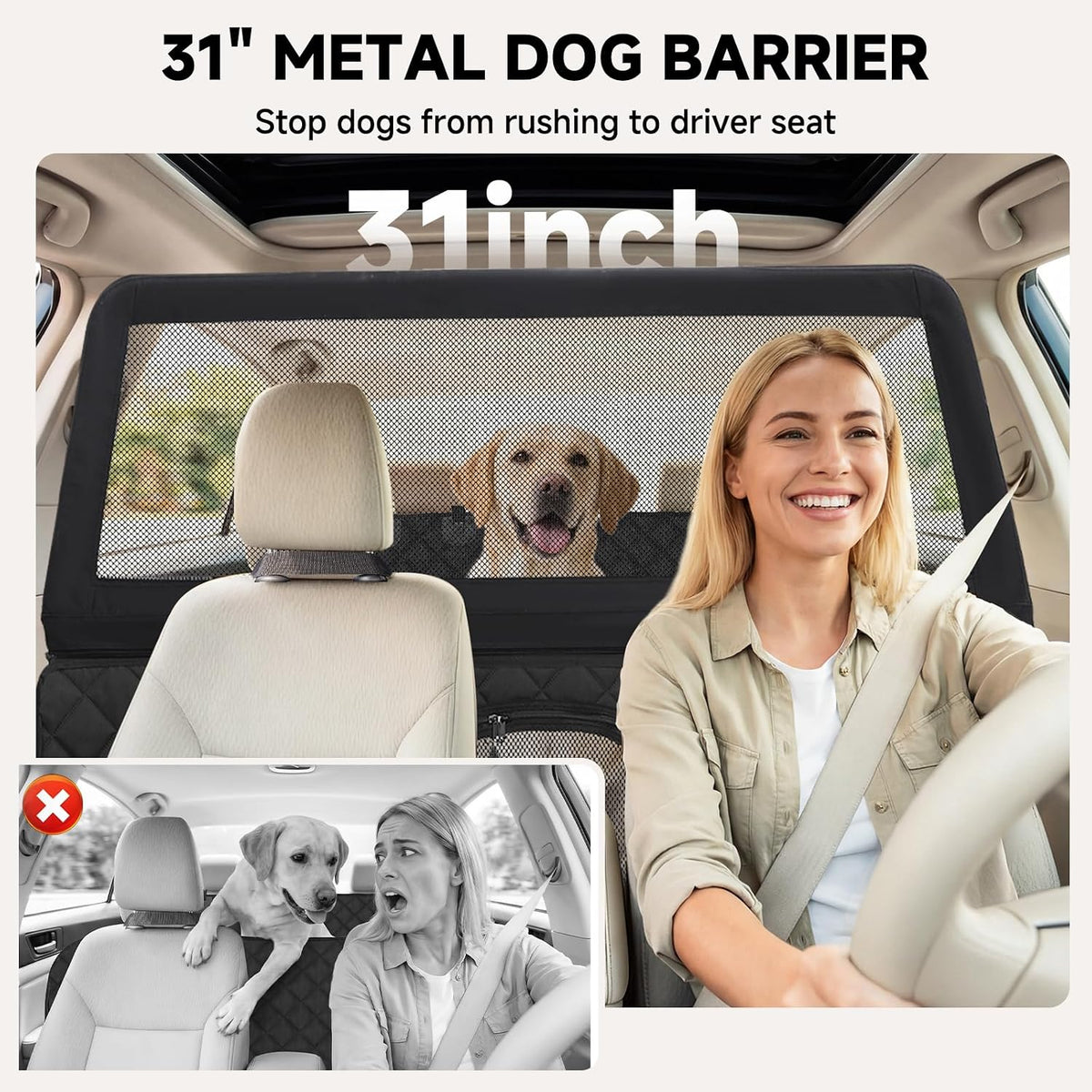 Dog Car Seat Cover & Back Seat Extender - image 3