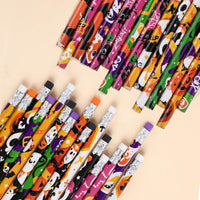 DIYASY Halloween pencils for kids, 48 wooden pencils in 12 designs with colored erasers - view 2