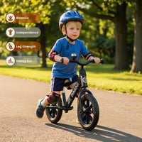 Bobike Toddler Balance Bike Toys for 2 to 5 Year Old Girls Boys - Black-Light / Light - image 2