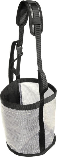 Majestic Ally Horse Feed Bag, Heavy Duty Nylon Mesh Grain Feed Bag, Adjustable Strap with Durable Snap and Elastic Straps, Comfort Neck Pad and Nose Pad- Large (Full, Beige)