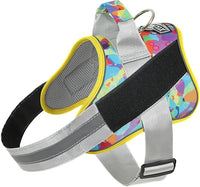 Bolux Dog Harness, No-Pull Reflective Dog Vest, Breathable Adjustable Pet Harness with Handle for Outdoor Walking - No More Pulling, Tugging or Choking (X-Small (Pack of 1), Watercolour)