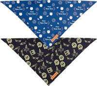 Halloween Dog Bandanas 2 Pack - Happy New Year / X-Large - image 3
