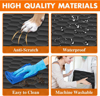 Waterproof Dog Car Seat Cover for Back Seat, Pet Hammock, L - Black,Orange / Small,Sanitary Pad Mesh - image 4