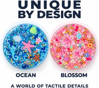 Picky Pad skin picking fidget toy 2-pack in flower and ocean designs - view 2
