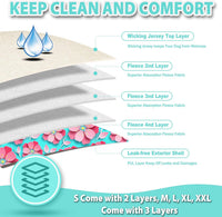 Langsprit Washable Female Dog Diapers - X-Large / Spring Flowers - image 2