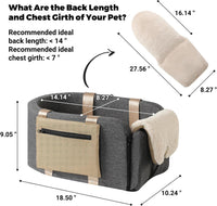 Center Console Dog Car Seat for Dogs to 18lbs, Fits Cars, Trucks - Dog Car Seat & Carrier - image 2