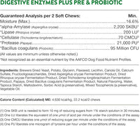 NaturVet – Digestive Enzymes - Plus Probiotics & Prebiotics – Helps Support Diet Change & A Healthy Digestive Tract – for Dogs (Soft Chews, 70 Count)
